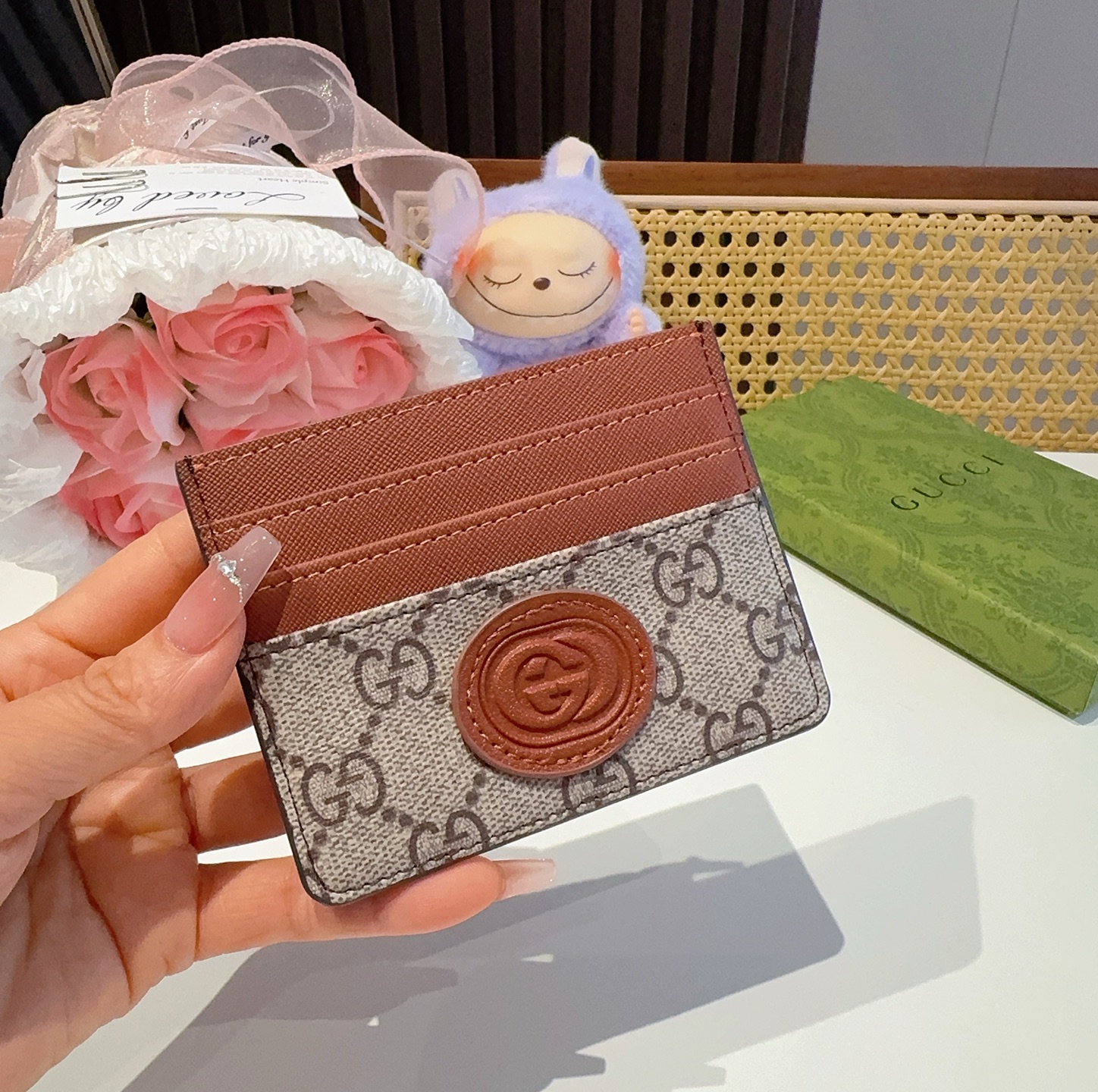  古驰gucci卡包零钱包 多个卡位 官网同步  尺寸：10.5x8