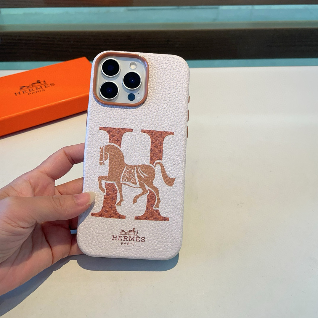 🆕新品上市💗HERMES爱马仕全包荔枝纹手机壳
型号：为了不出现报错型号，请打开本机查看手机设置显示的型