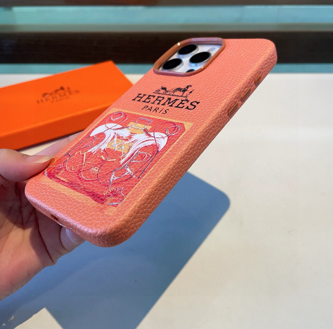 🆕新品上市💗HERMES爱马仕全包荔枝纹手机壳
型号：为了不出现报错型号，请打开本机查看手机设置显示的型