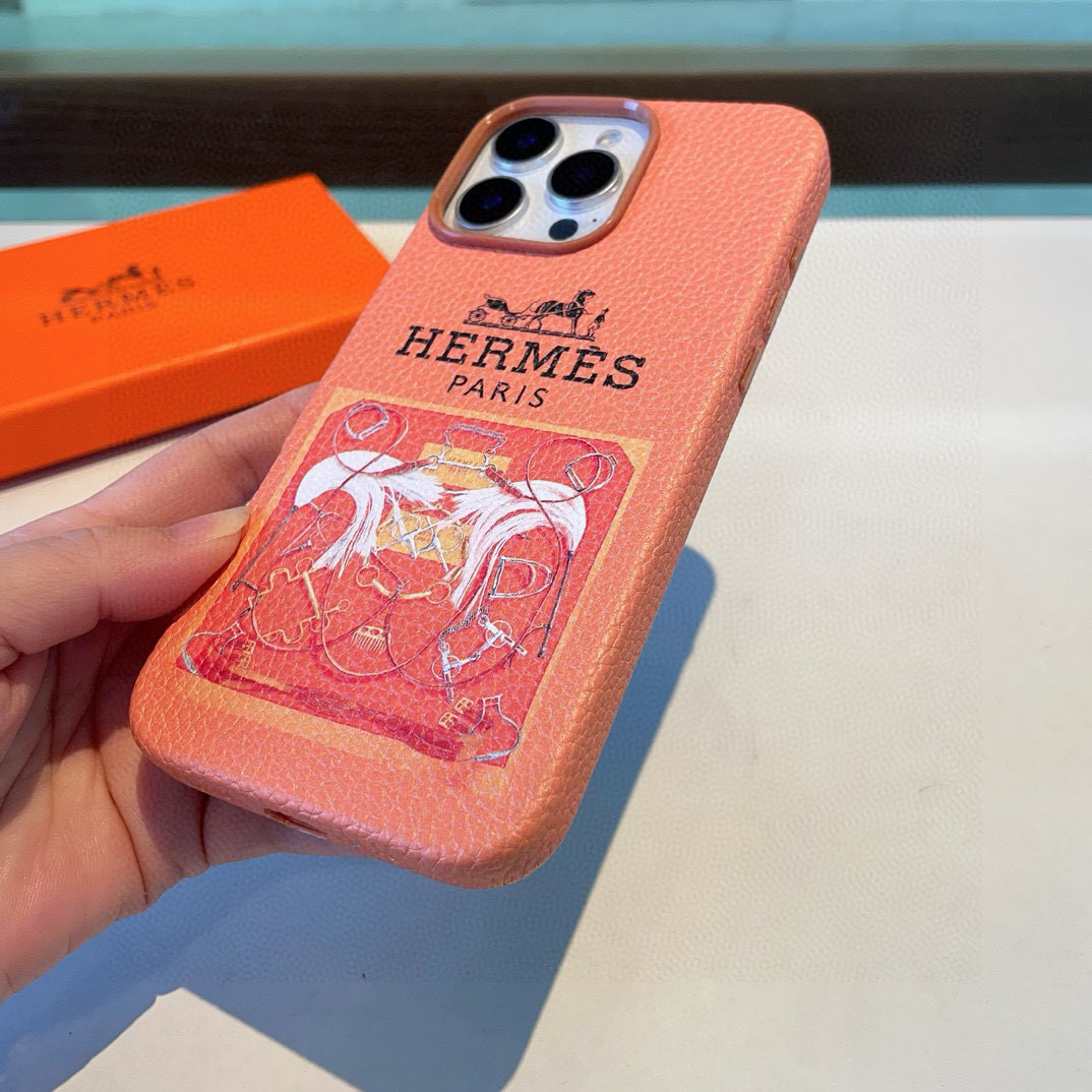 🆕新品上市💗HERMES爱马仕全包荔枝纹手机壳
型号：为了不出现报错型号，请打开本机查看手机设置显示的型