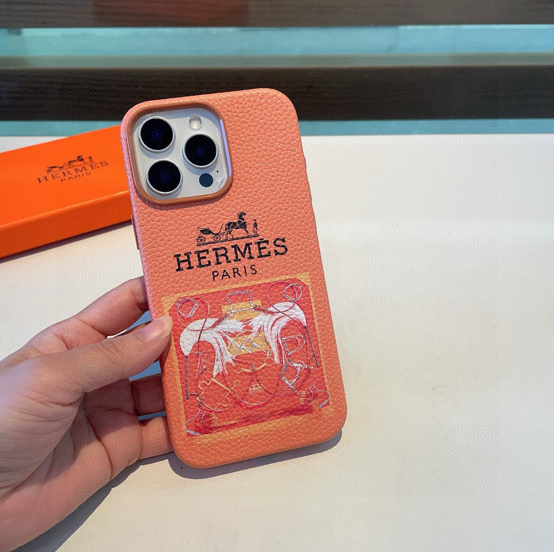 🆕新品上市💗HERMES爱马仕全包荔枝纹手机壳
型号：为了不出现报错型号，请打开本机查看手机设置显示的型