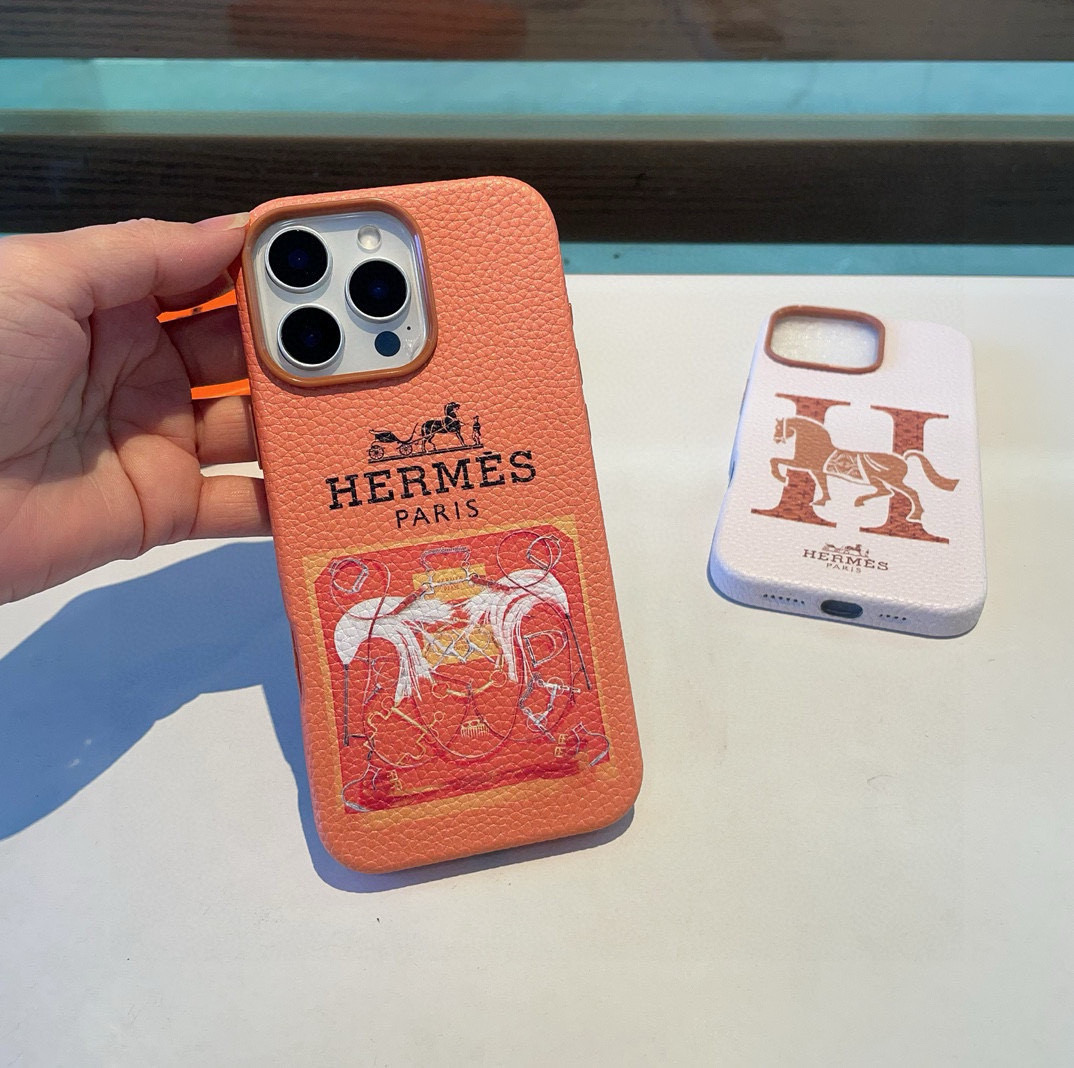 🆕新品上市💗HERMES爱马仕全包荔枝纹手机壳
型号：为了不出现报错型号，请打开本机查看手机设置显示的型