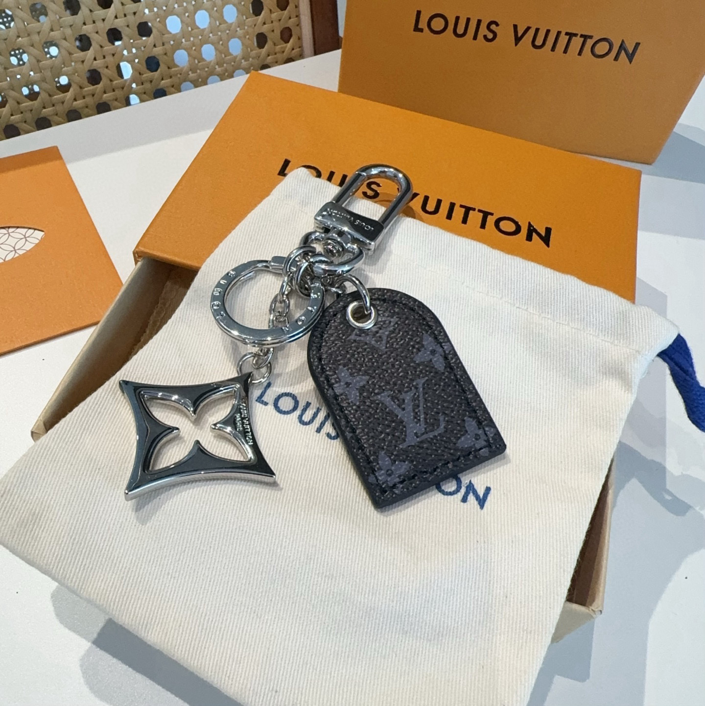  🆕  LV经典老花钥匙扣 包饰与钥匙扣挂件
LV Cherished Tab 钥匙扣结合 Monogr