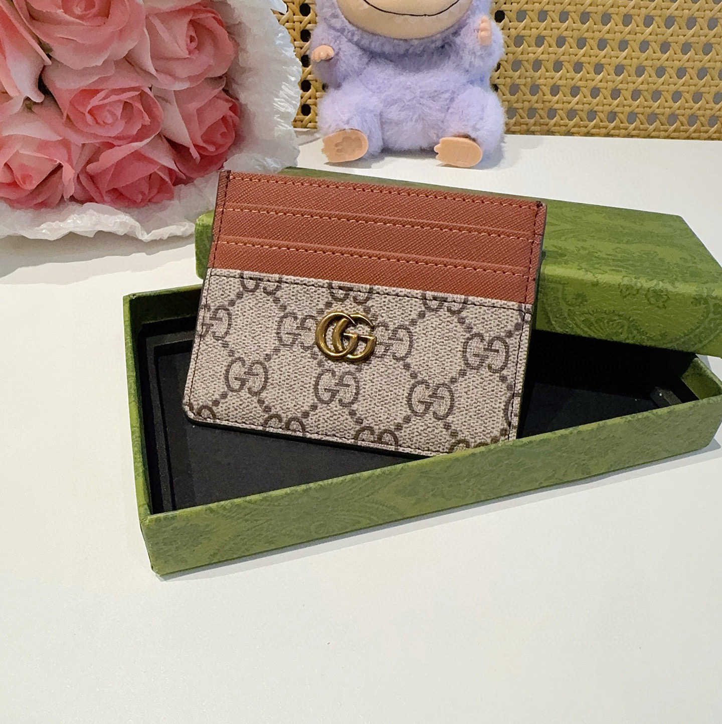  古驰gucci卡包零钱包 多个卡位 官网同步  尺寸：10.5x8