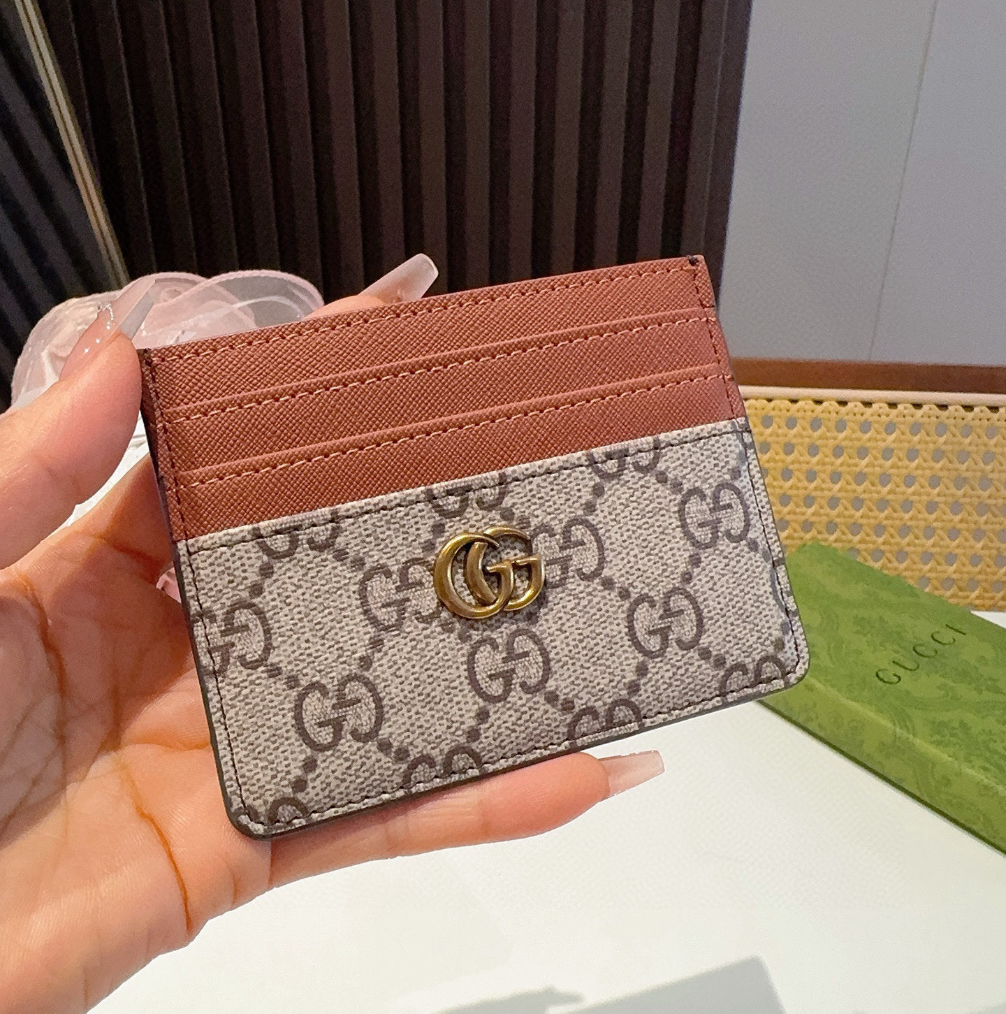  古驰gucci卡包零钱包 多个卡位 官网同步  尺寸：10.5x8