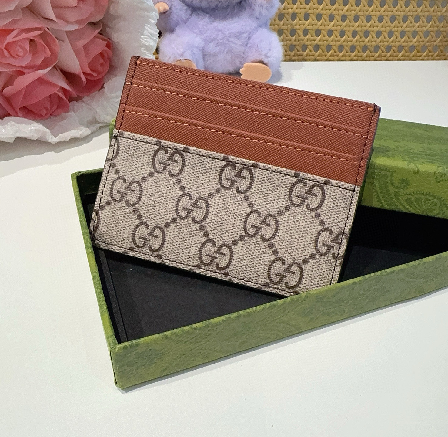  古驰gucci卡包零钱包 多个卡位 官网同步  尺寸：10.5x8