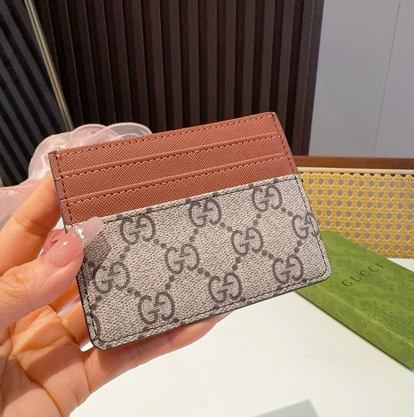  古驰gucci卡包零钱包 多个卡位 官网同步  尺寸：10.5x8