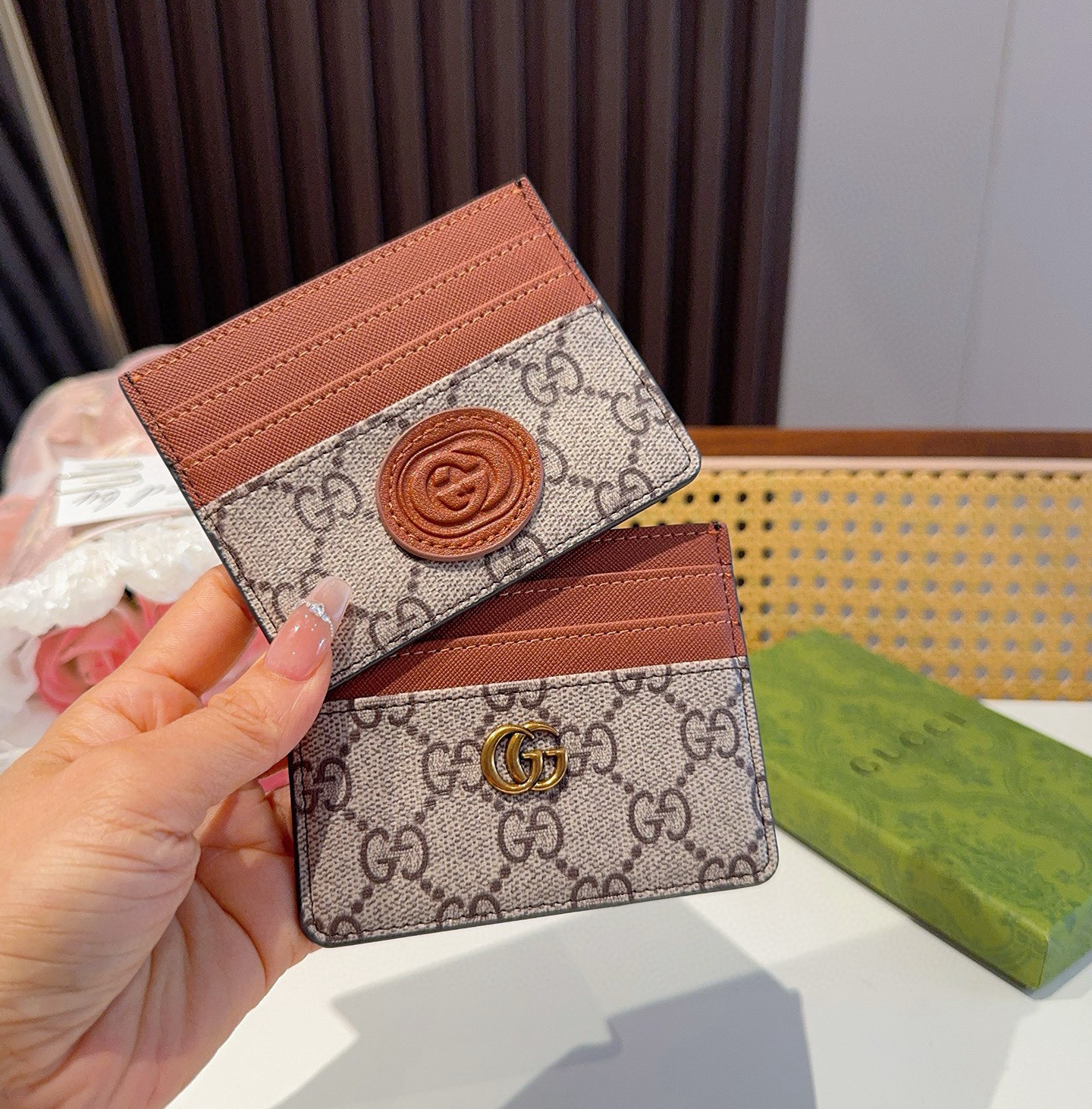  古驰gucci卡包零钱包 多个卡位 官网同步  尺寸：10.5x8