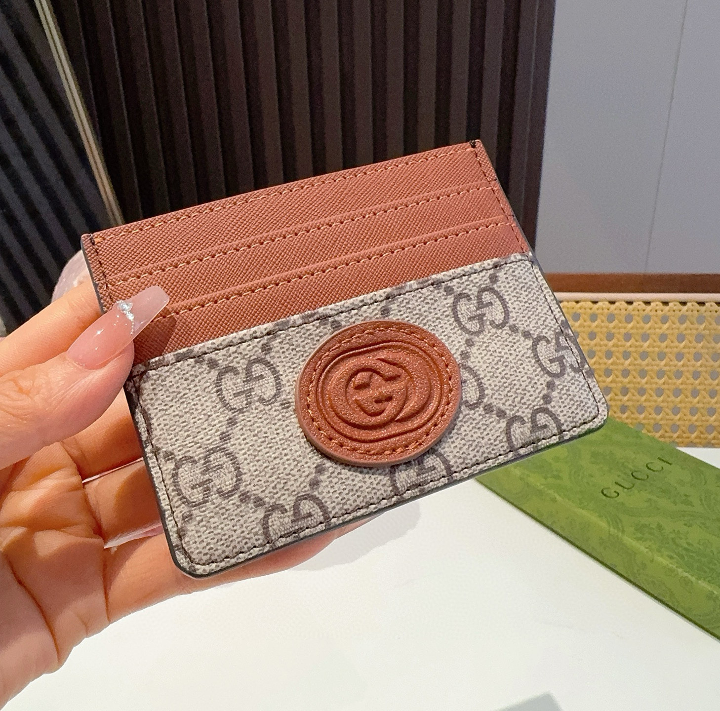  古驰gucci卡包零钱包 多个卡位 官网同步  尺寸：10.5x8