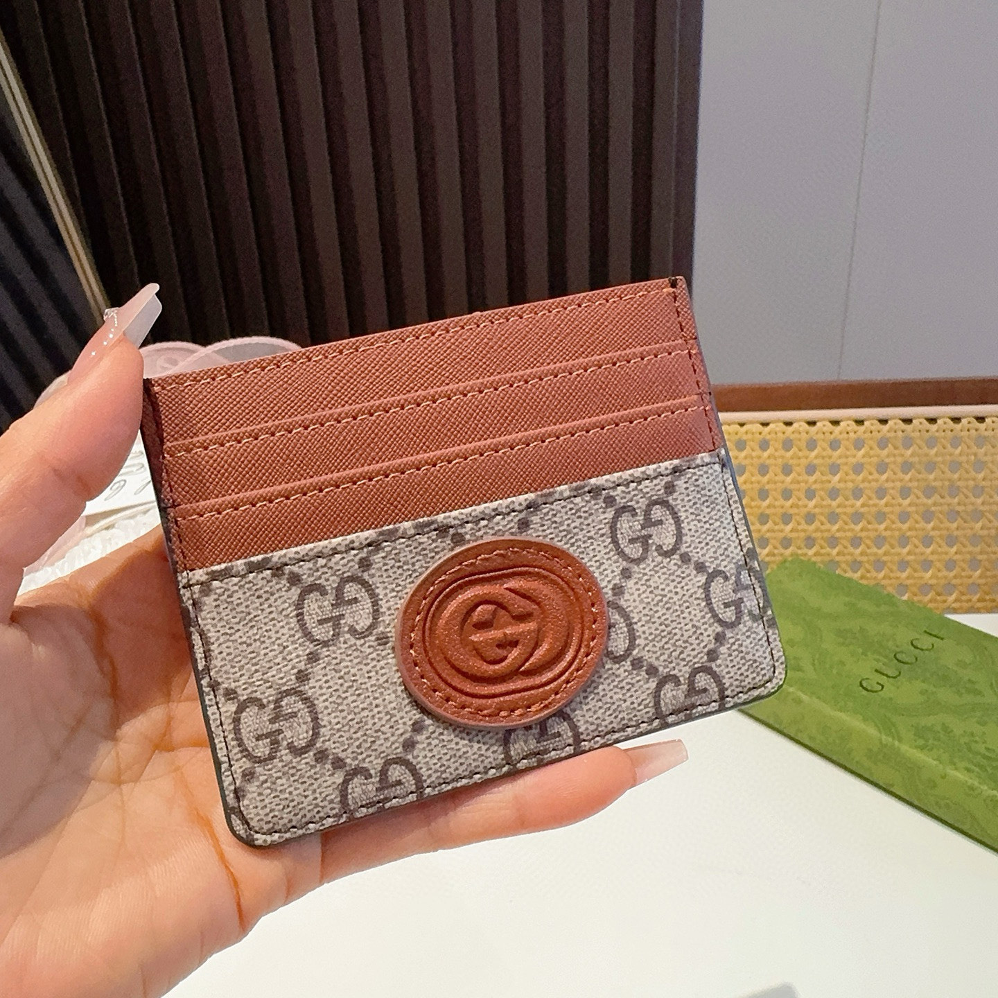  古驰gucci卡包零钱包 多个卡位 官网同步  尺寸：10.5x8