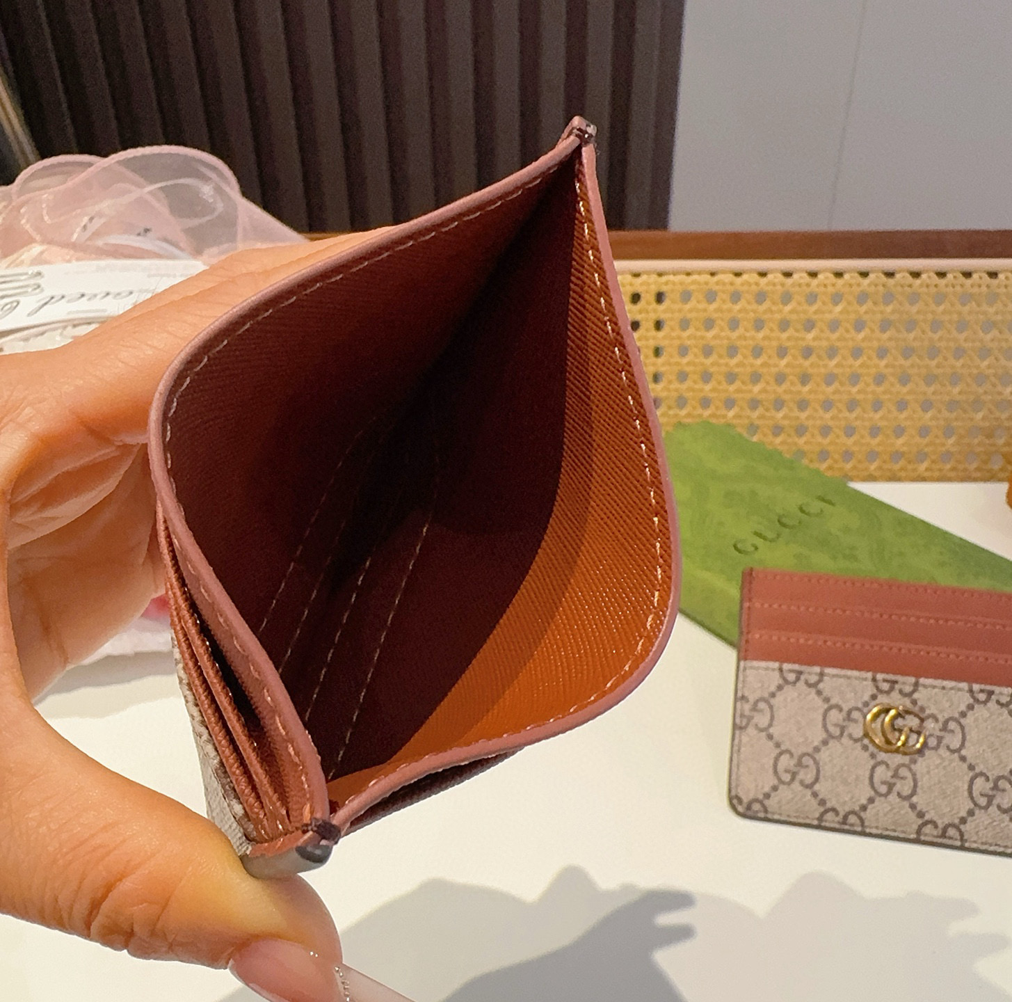  古驰gucci卡包零钱包 多个卡位 官网同步  尺寸：10.5x8