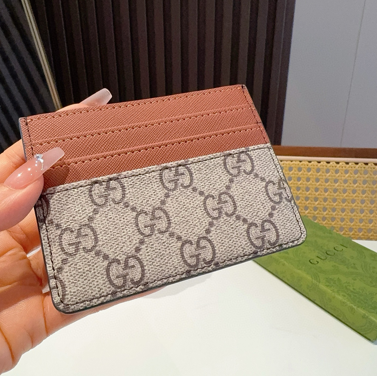  古驰gucci卡包零钱包 多个卡位 官网同步  尺寸：10.5x8