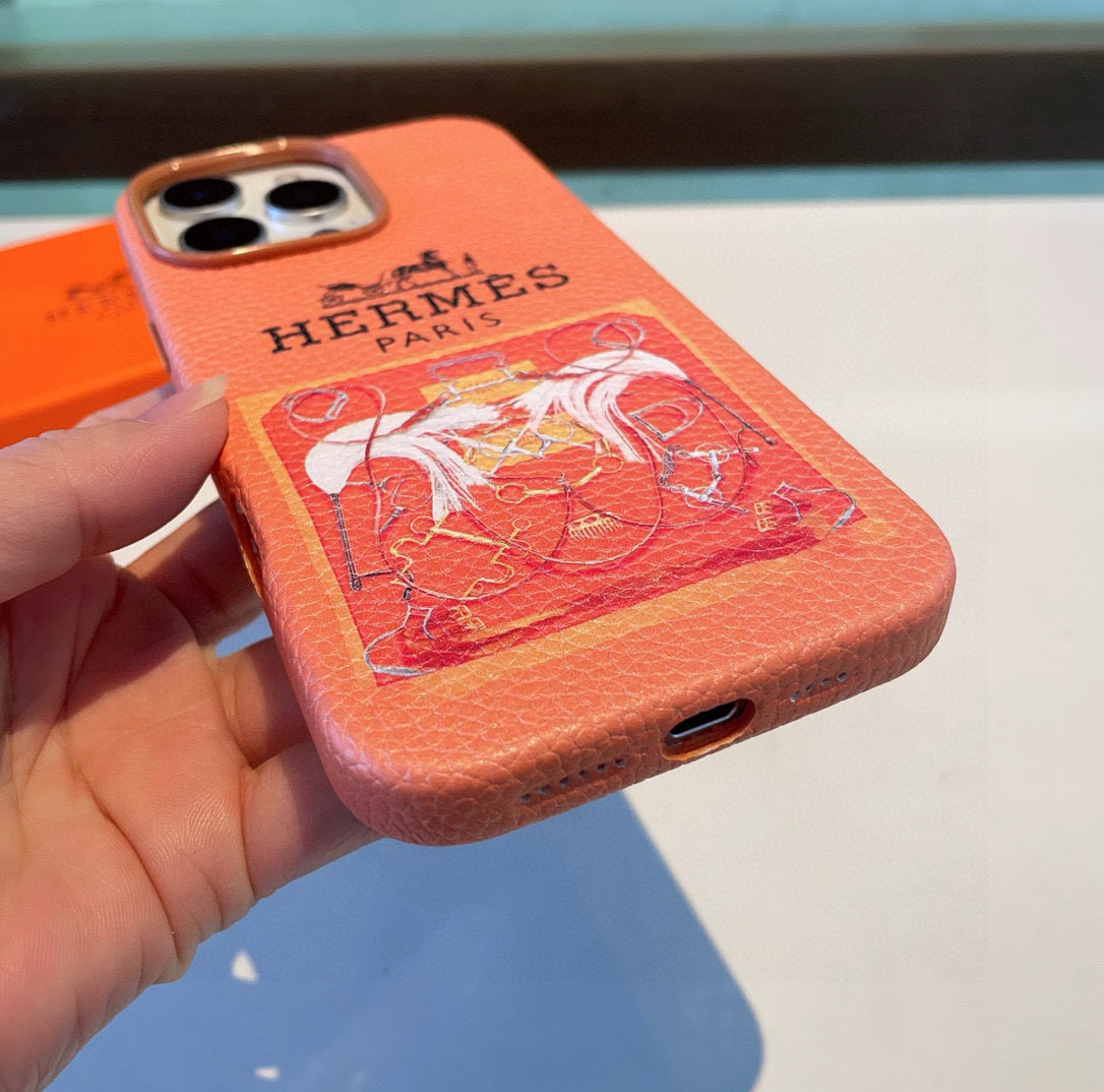 🆕新品上市💗HERMES爱马仕全包荔枝纹手机壳
型号：为了不出现报错型号，请打开本机查看手机设置显示的型