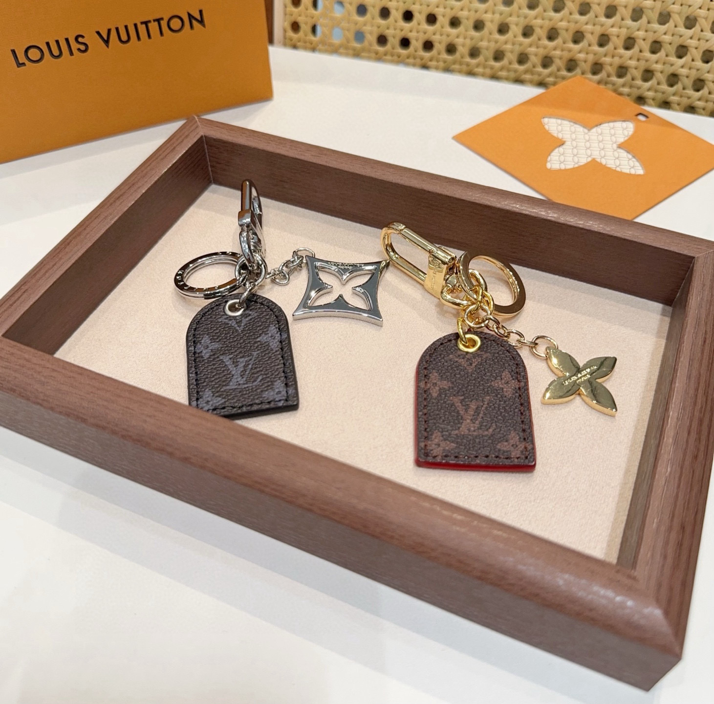  🆕  LV经典老花钥匙扣 包饰与钥匙扣挂件
LV Cherished Tab 钥匙扣结合 Monogr