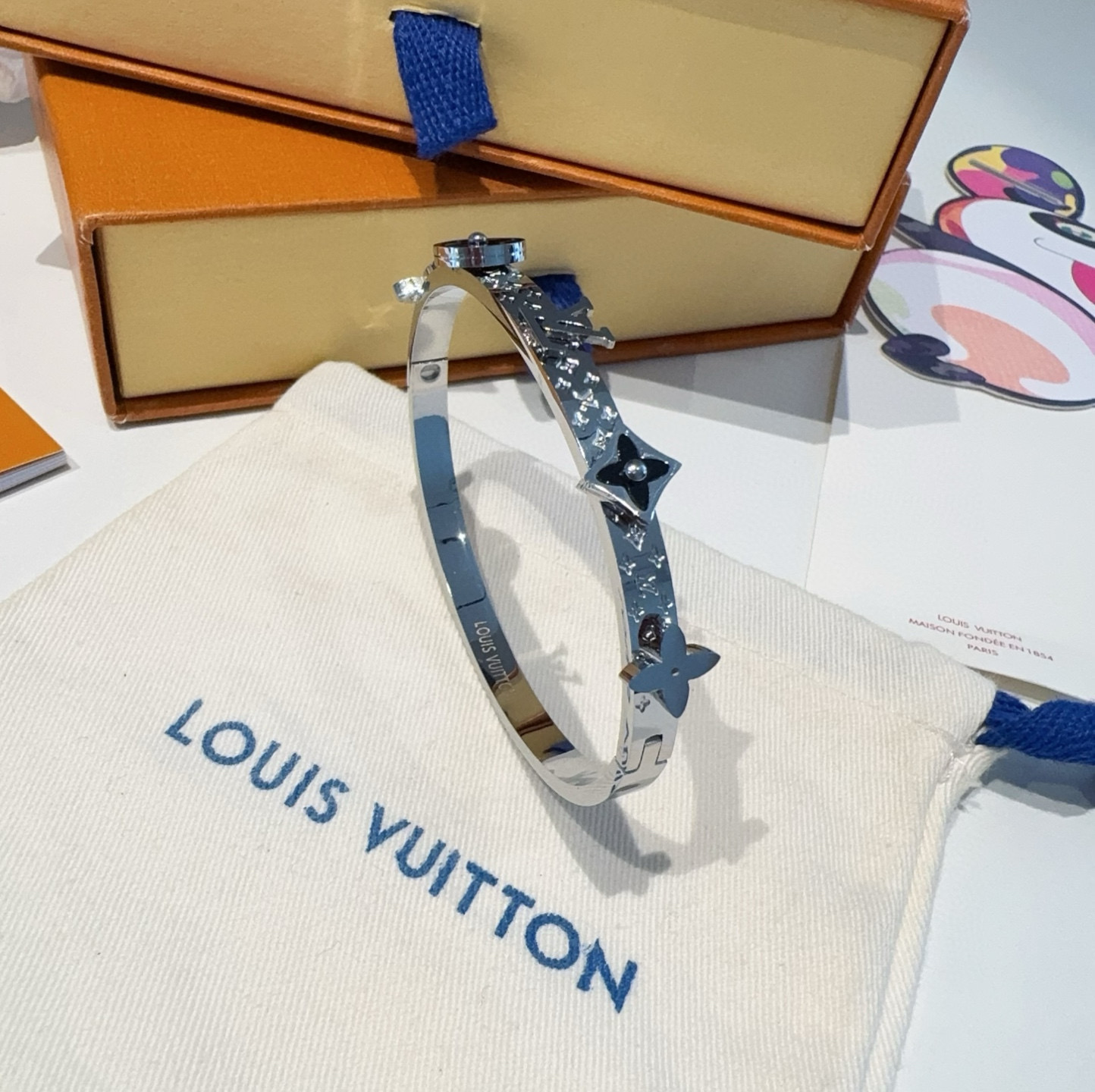 🔥LOUIS VUITTON官网热款MONOGRAM LV手镯 
LV手环 顶级太钢材质 真空电镀性价
