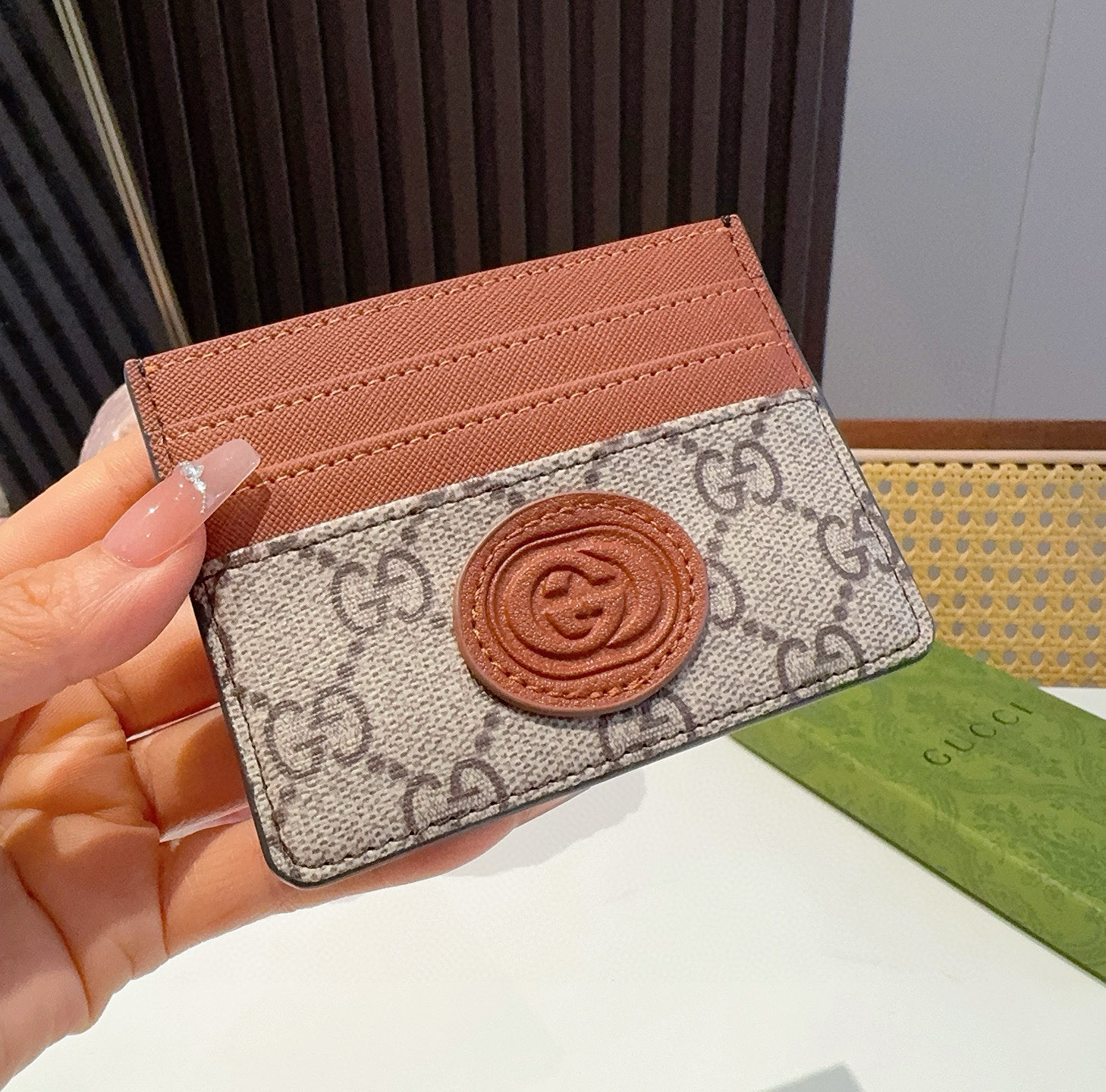  古驰gucci卡包零钱包 多个卡位 官网同步  尺寸：10.5x8