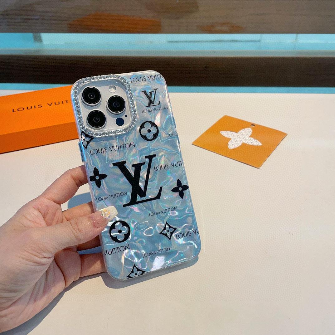 💫✨新品上市✨LV手机壳 水波纹贝壳纹IMD全包边、每个产品都内置不同特殊材料🫧双层视觉效果🫧不同角度折