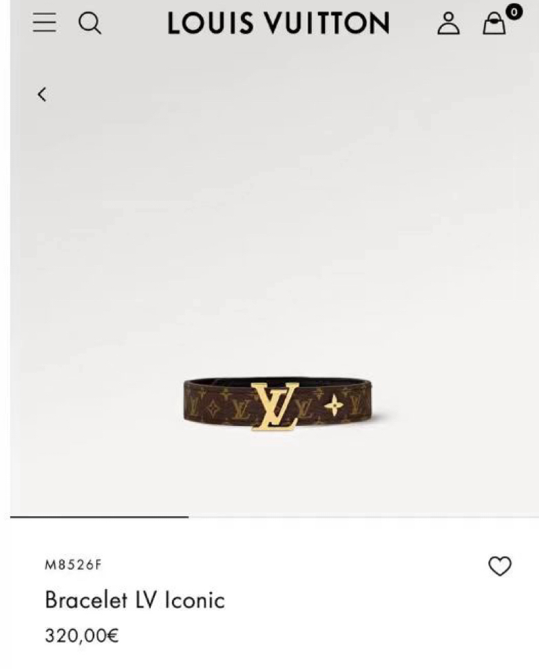  🔥LV皮绳手环手镯市场最好版本 LV老花皮绳手链●专柜一致黄铜材质  火爆款出货 设计独特 复古前卫 