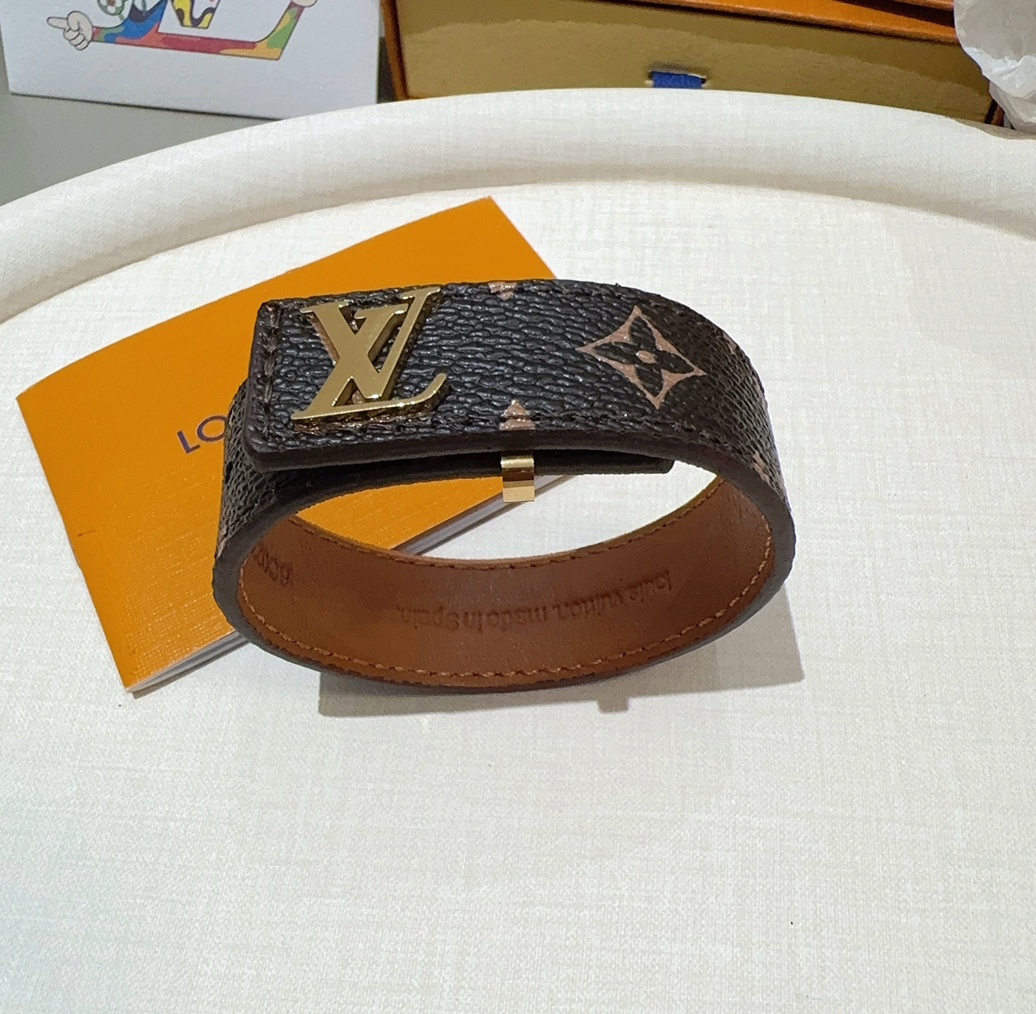  🔥LV皮绳手环手镯市场最好版本 LV老花皮绳手链●专柜一致黄铜材质  火爆款出货 设计独特 复古前卫 