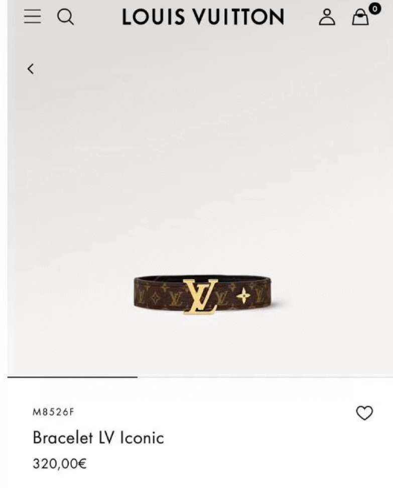  🔥LV皮绳手环手镯市场最好版本 LV老花皮绳手链●专柜一致黄铜材质  火爆款出货 设计独特 复古前卫 