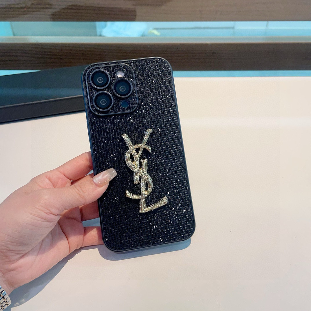 Yves Saint Laurent Rhinestone iPhone Case - Stylish Protection for Your Device 4 i1757767672419 462 0 2