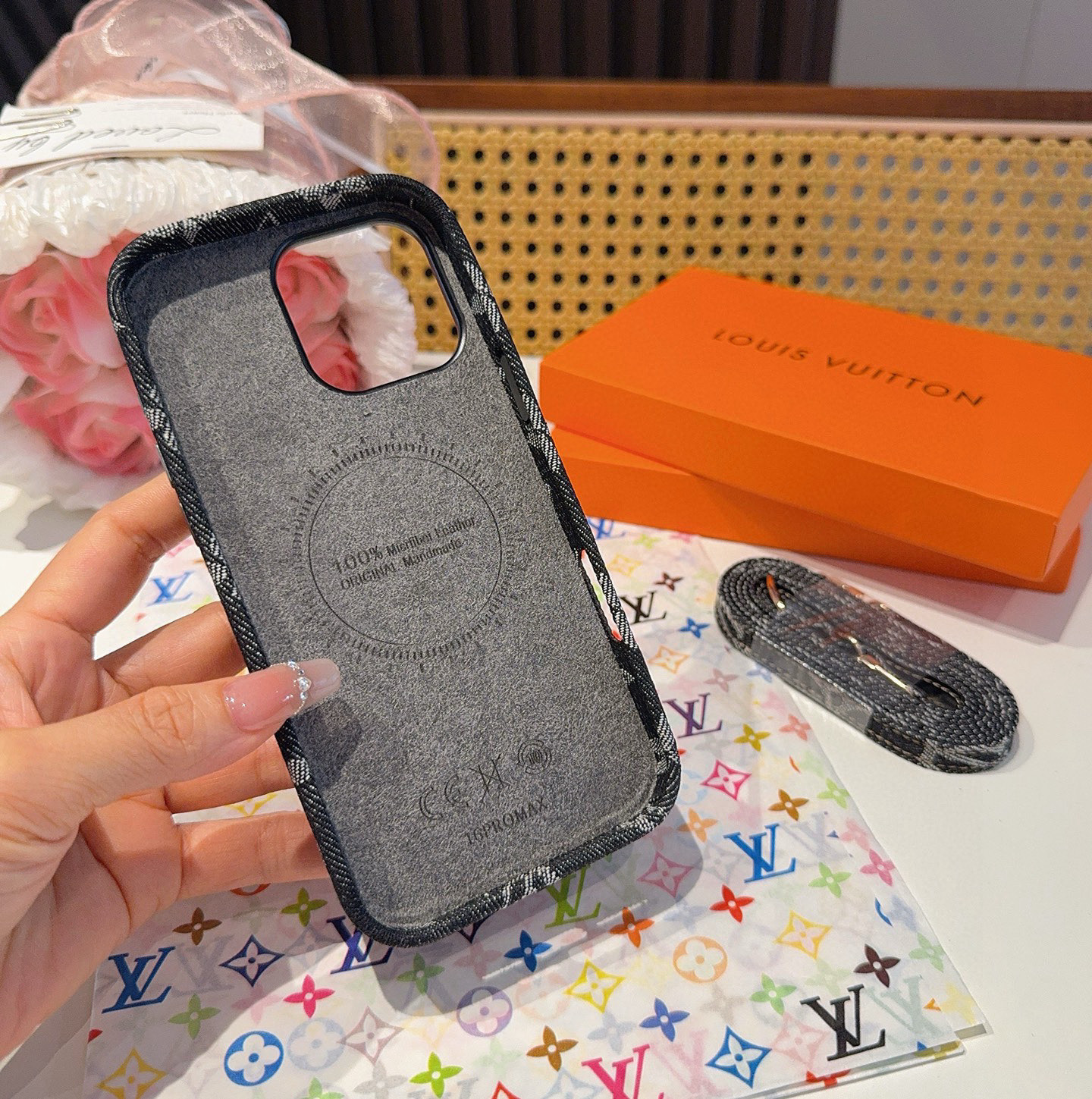 Louis Vuitton Denim Lock Card Holder Crossbody iPhone Case 10 i1757767858740 4270 0 8