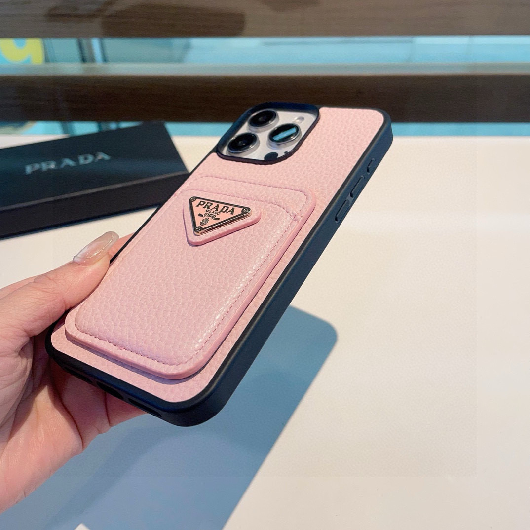 Prada Leather Card Slot Phone Case for iPhone 13/14/15 Series 5 i1757767938804 492 0 3