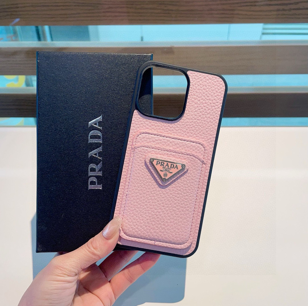 Prada Leather Card Slot Phone Case for iPhone 13/14/15 Series 3 i1757767938804 9703 0 1