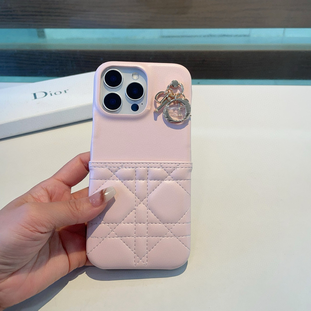 Dior Phone Case with Lady Dior Charm - Compatible with iPhone 13, 14 & 15 4 i1757768046495 801 0 2