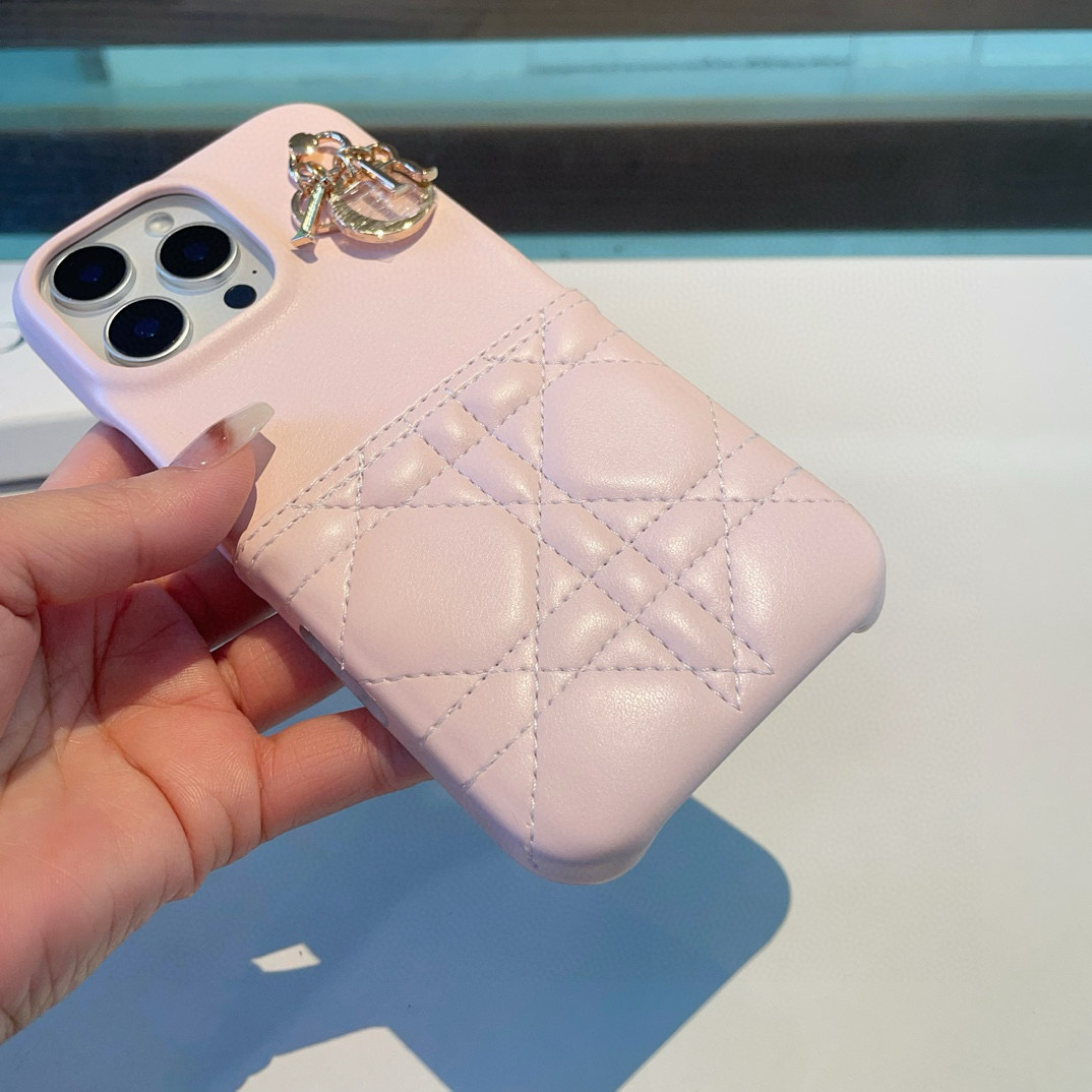 Dior Phone Case with Lady Dior Charm - Compatible with iPhone 13, 14 & 15 10 i1757768046495 8312 0 8