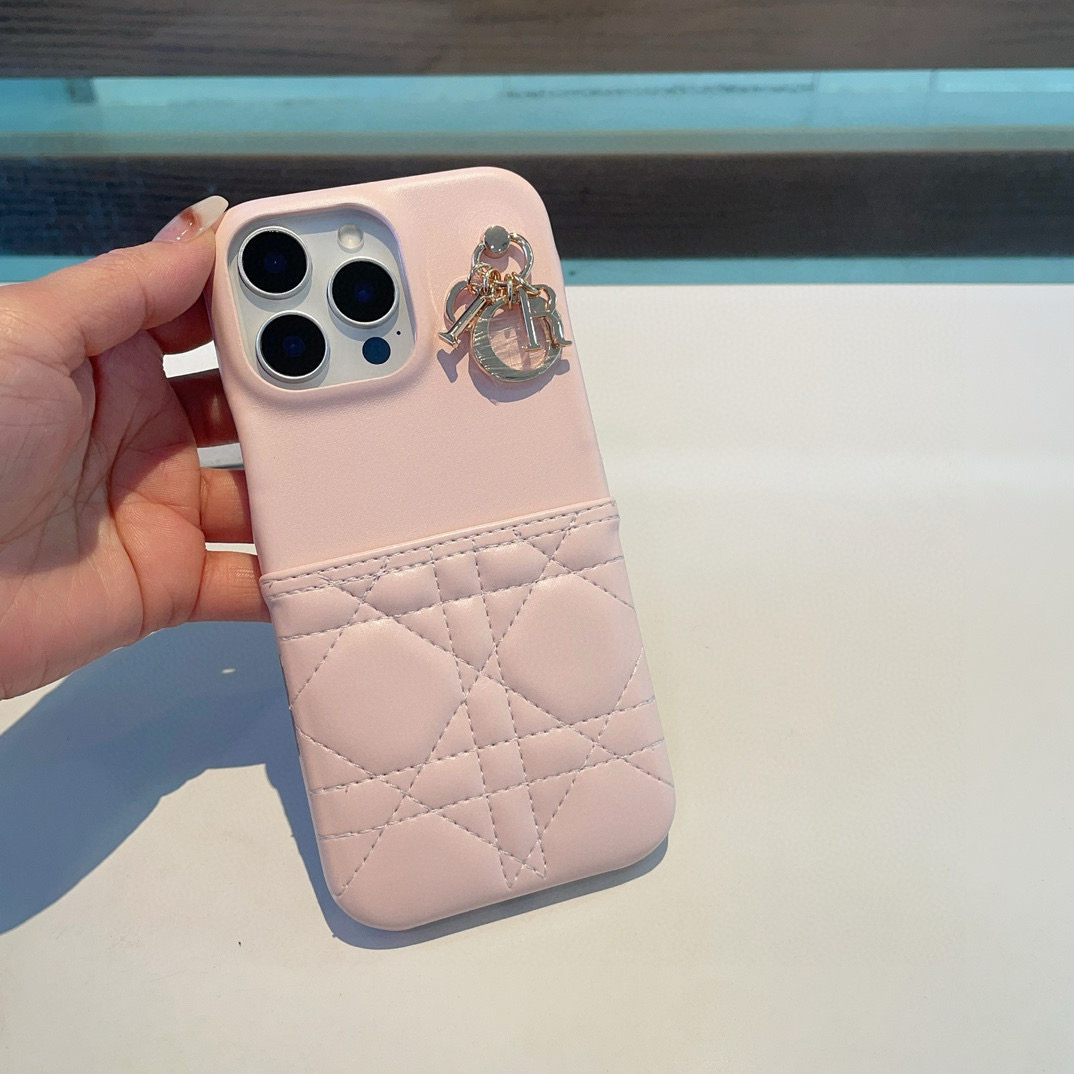 Dior Phone Case with Lady Dior Charm - Compatible with iPhone 13, 14 & 15 8 i1757768047154 5179 0 6