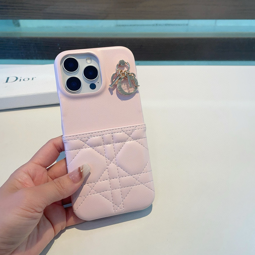 Dior Phone Case with Lady Dior Charm - Compatible with iPhone 13, 14 & 15 9 i1757768047154 9542 0 7