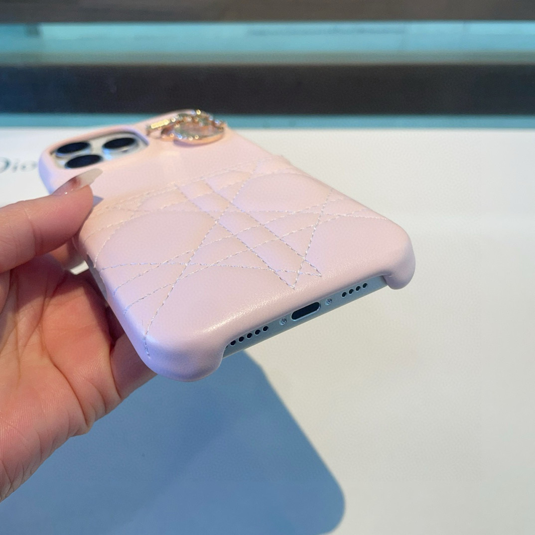 Dior Phone Case with Lady Dior Charm - Compatible with iPhone 13, 14 & 15 7 i1757768047156 6985 0 5