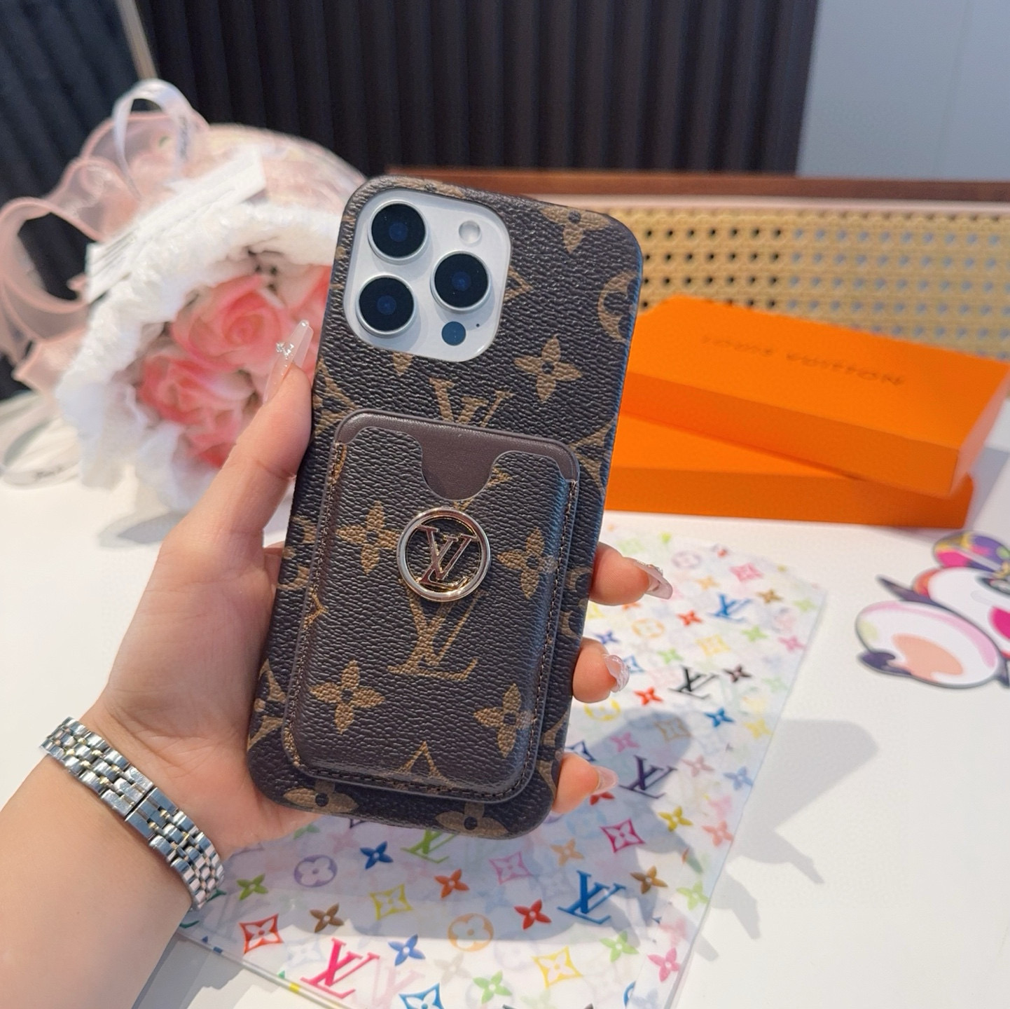 Louis Vuitton iPhone 14/15 Pro Max Case - Classic Monogram Card Holder 6 i1757854131043 8836 0 4
