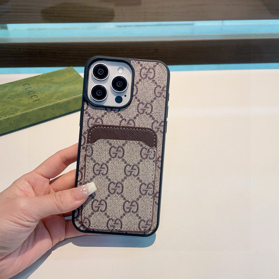 🔥Gucci古驰经典爆款 老花手机壳 插卡全包壳经典奢华系列型号：为了不出现报错型号，请打开本机查看手机