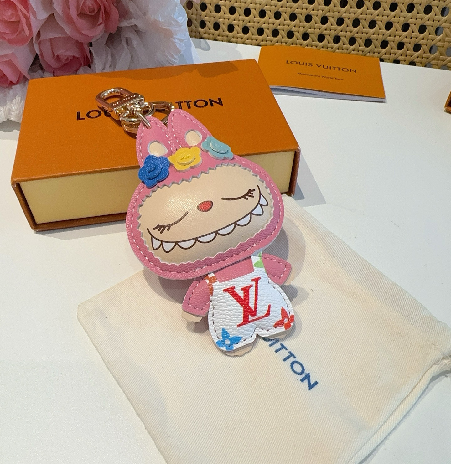 🔥拉布布挂件公仔钥匙扣，LV钥匙扣，包包挂饰