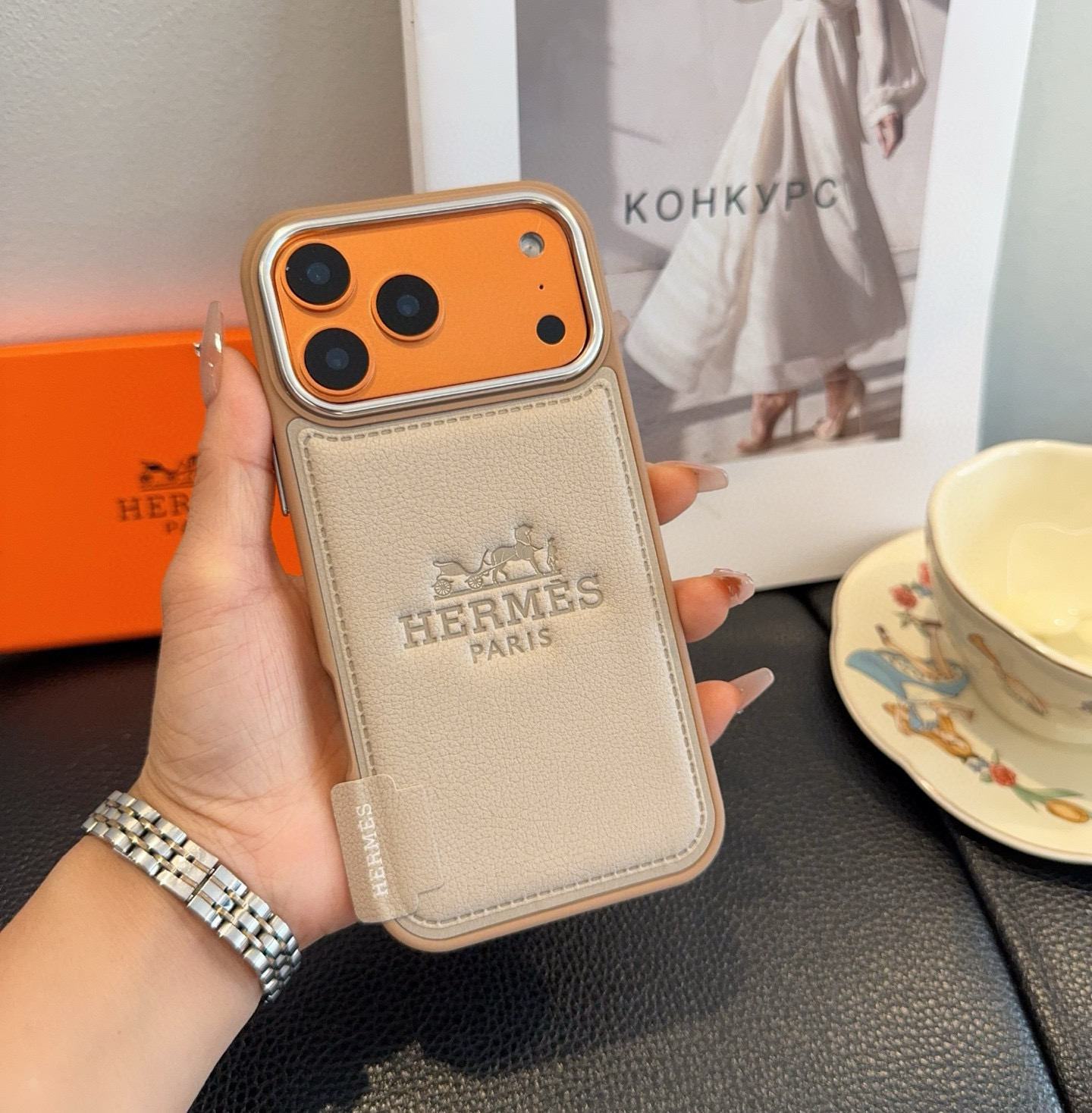 星宇橙系列 爱马仕全包手机壳型号：为了不出现报错型号，请打开本机查看手机设置显示的型号⚠️⚠️⚠️iPh