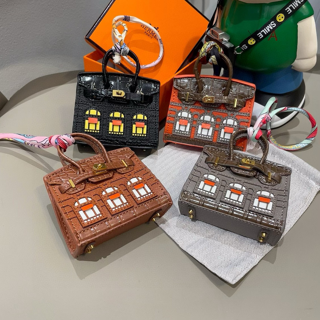 ❤️爱马仕迷你铂金包挂件 创意小房子包包 通用蓝牙耳机包 可放钥匙口红 时尚迷你包包 可以当包饰，耳机包