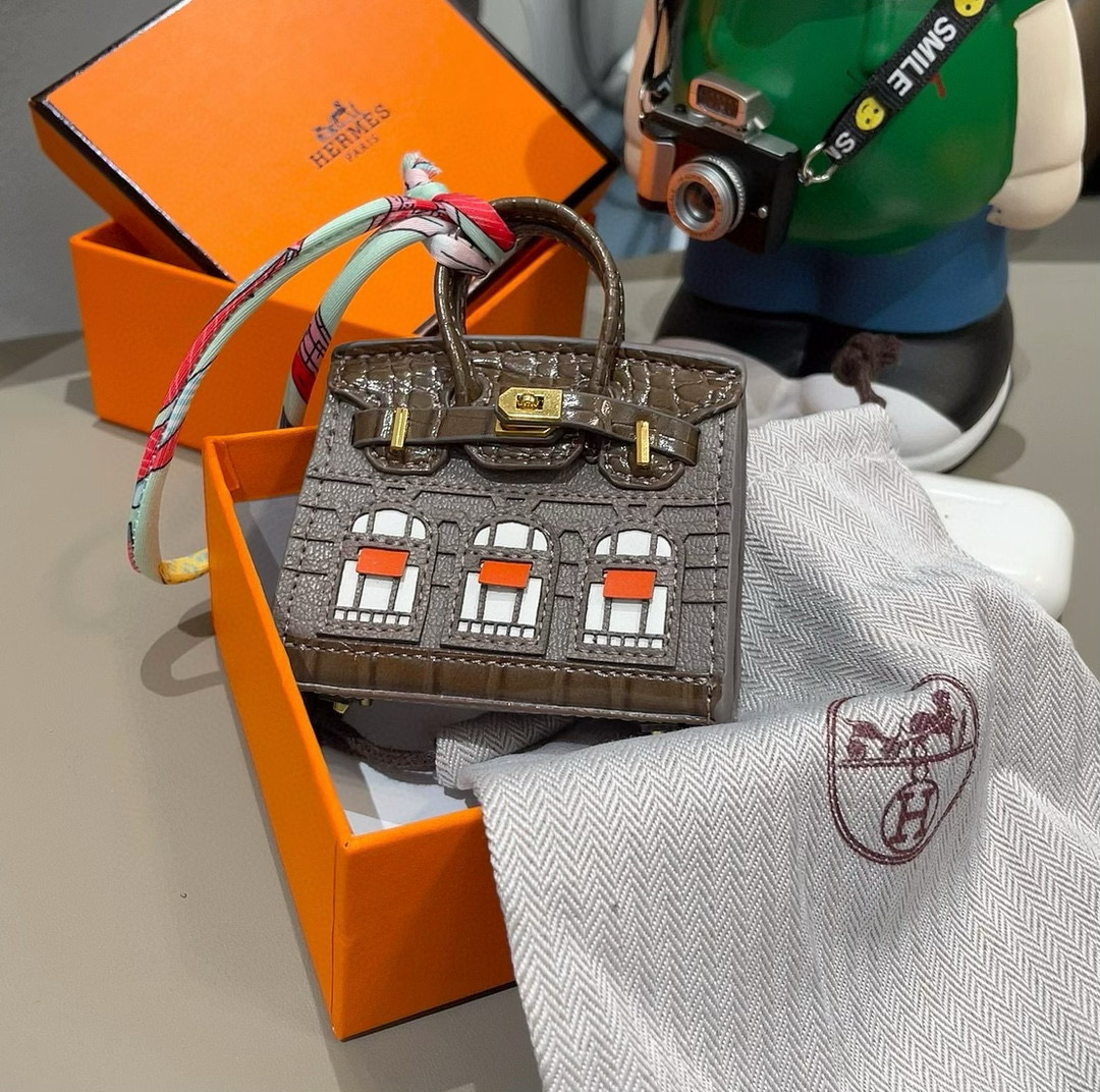 ❤️爱马仕迷你铂金包挂件 创意小房子包包 通用蓝牙耳机包 可放钥匙口红 时尚迷你包包 可以当包饰，耳机包