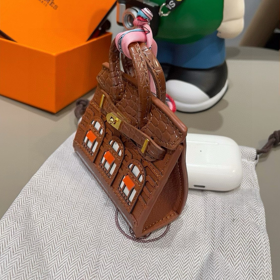 ❤️爱马仕迷你铂金包挂件 创意小房子包包 通用蓝牙耳机包 可放钥匙口红 时尚迷你包包 可以当包饰，耳机包