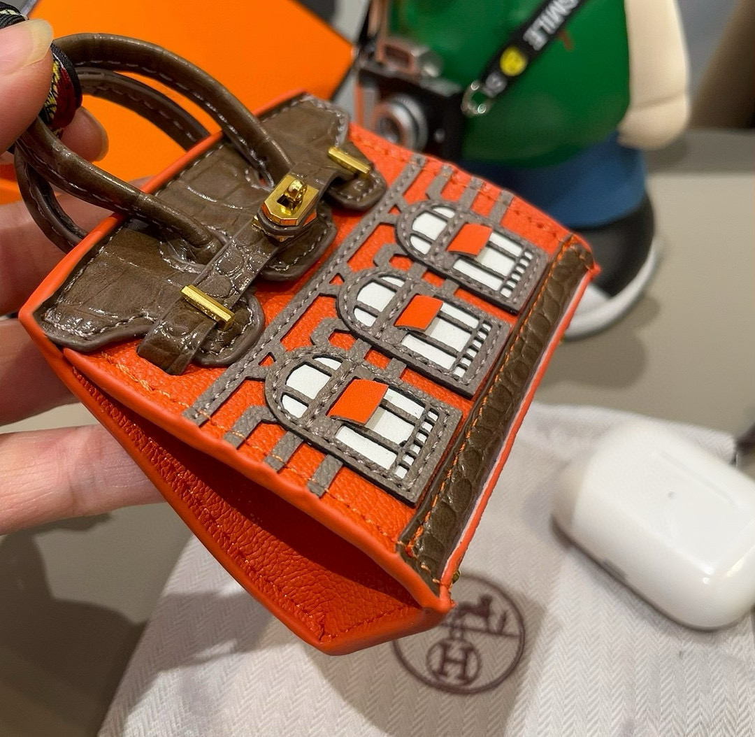 ❤️爱马仕迷你铂金包挂件 创意小房子包包 通用蓝牙耳机包 可放钥匙口红 时尚迷你包包 可以当包饰，耳机包