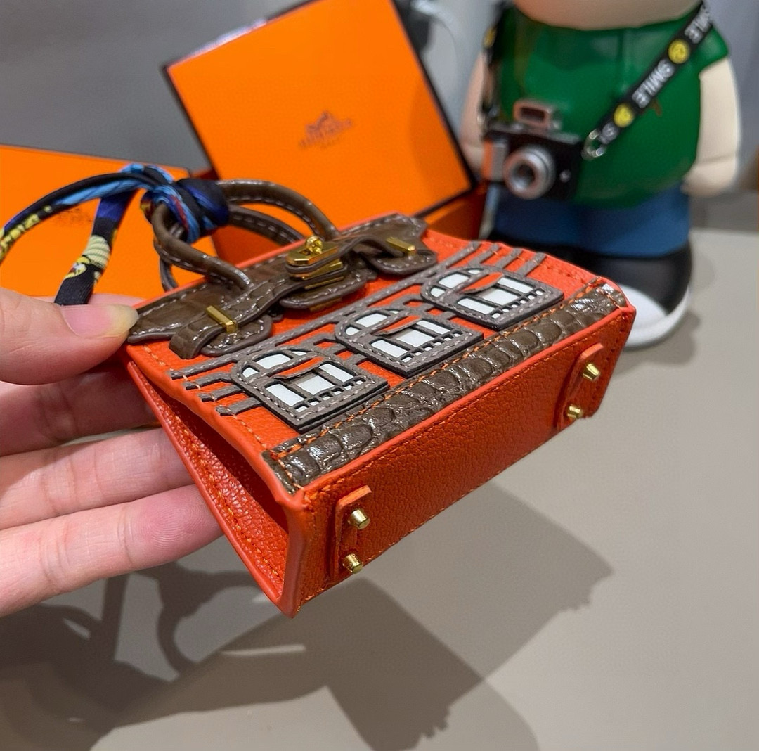 ❤️爱马仕迷你铂金包挂件 创意小房子包包 通用蓝牙耳机包 可放钥匙口红 时尚迷你包包 可以当包饰，耳机包