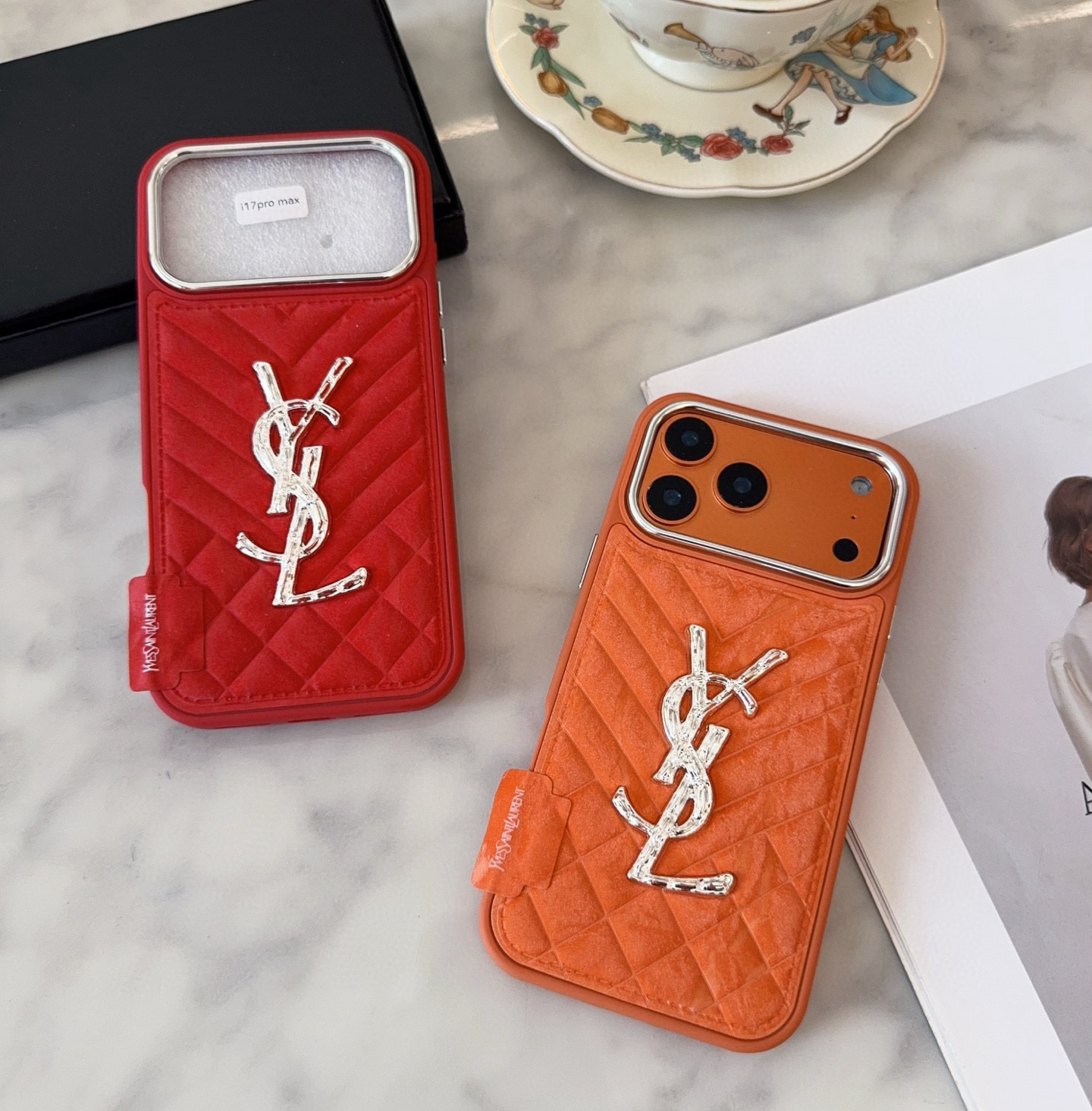 🔥圣罗兰YSL雪山绒压花钻标 ✨🧡🩶轻奢银镀贴绒tPu皮壳🔥🔥手感舒适，高档奢华！型号：为了不出现报错型