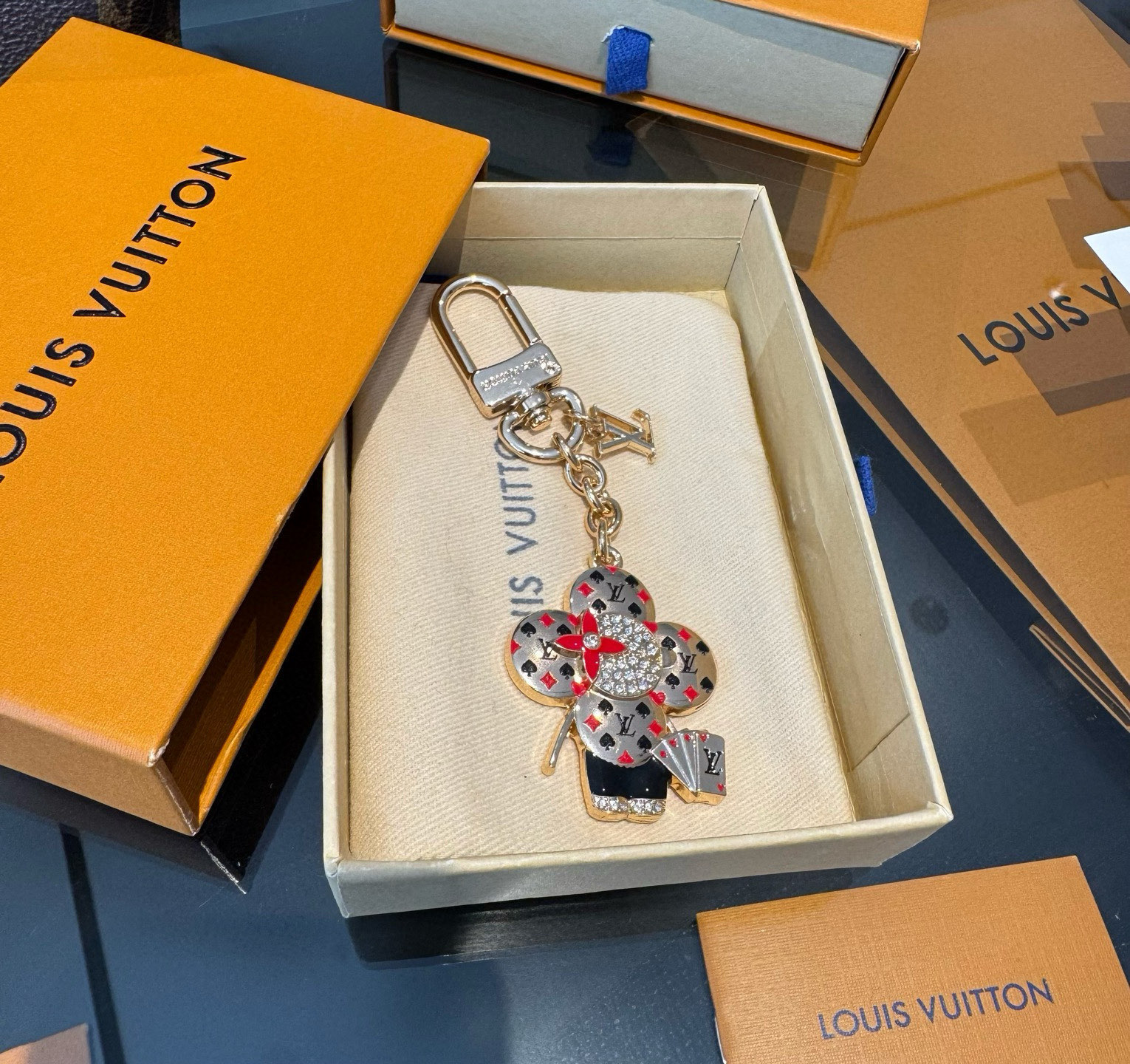 LV钥匙扣 薇薇安新款钥匙扣 包包挂件包饰SPring Street Chain 包饰将 Monogra