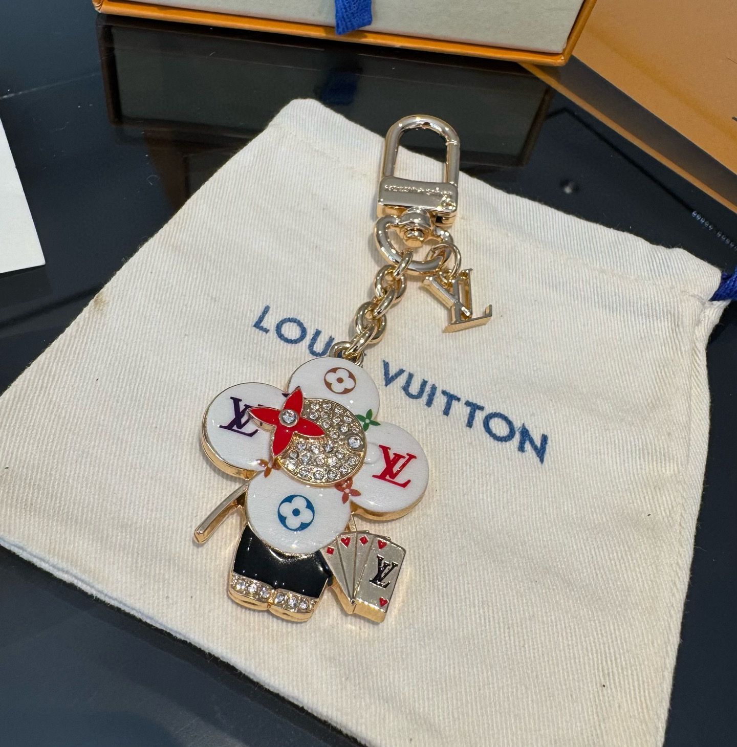 LV钥匙扣 薇薇安新款钥匙扣 包包挂件包饰SPring Street Chain 包饰将 Monogra