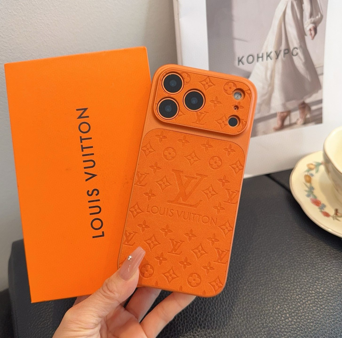 🔥Lv精孔全包手机壳 ，LV秒变皮质手机壳型号：为了不出现报错型号，请打开本机查看手机设置显示的型号⚠️