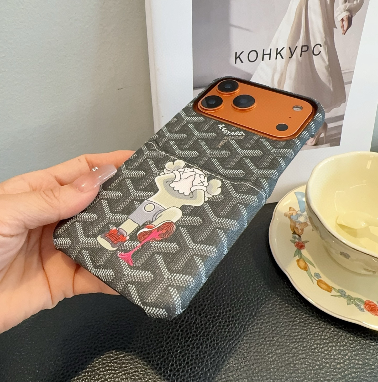 🔥Goyard戈雅插卡手机壳 卡包手机壳 官网同步更新型号：为了不出现报错型号，请打开本机查看手机设置显