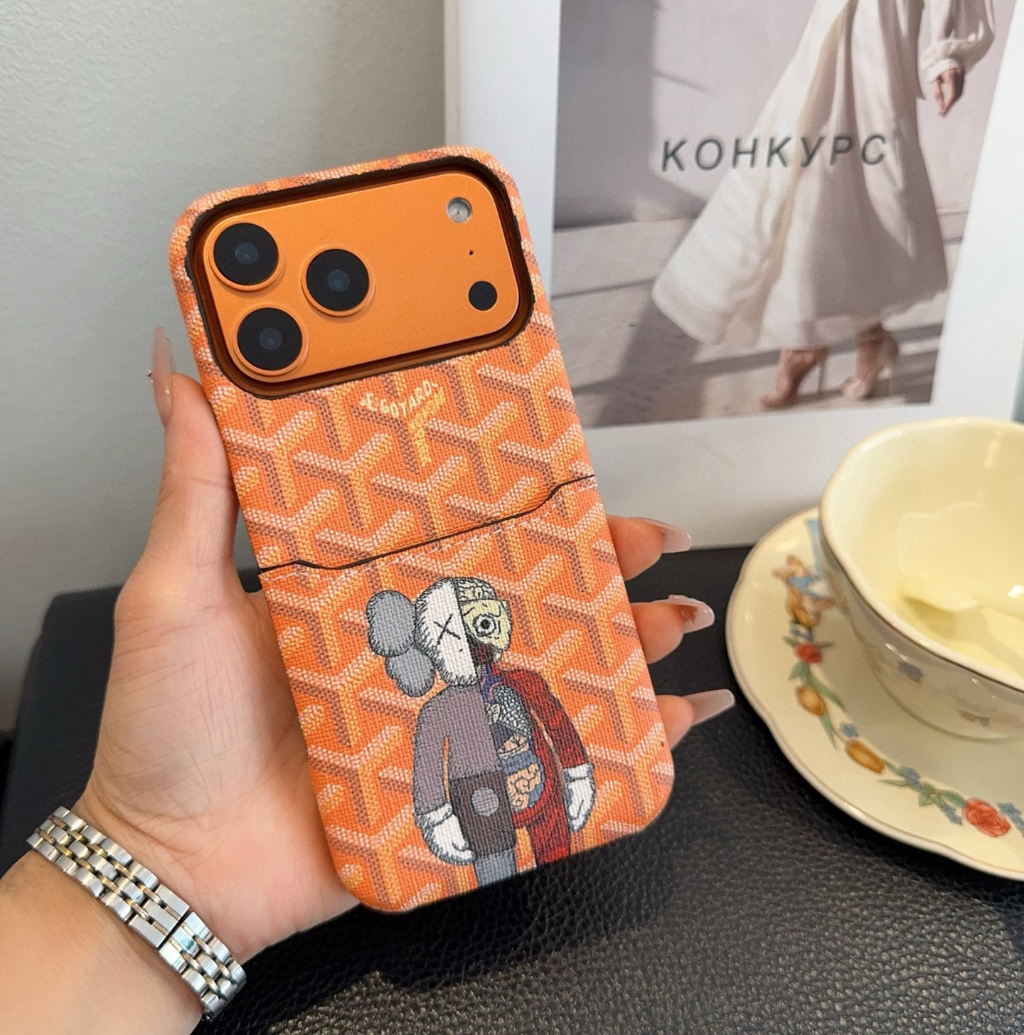 🔥Goyard戈雅插卡手机壳 卡包手机壳 官网同步更新型号：为了不出现报错型号，请打开本机查看手机设置显