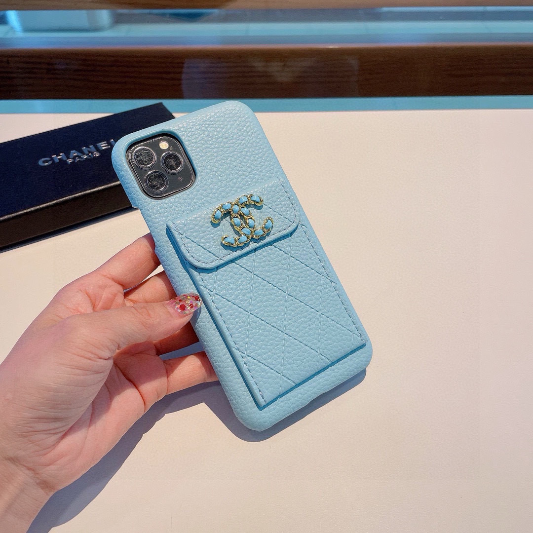 🔥新品上架～～～CHANEL香奈儿【荔枝纹卡包手机壳】独家原单💥进口皮料，高端品质 🎉 型号：为了不出现
