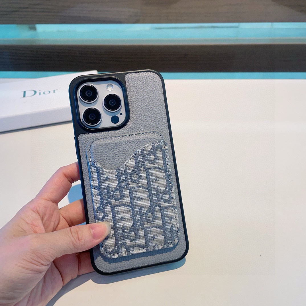 🔥Dior迪奥卡包手机壳 荔枝纹磁吸壳➕磁吸卡包型号：为了不出现报错型号，请打开本机查看手机设置显示的型